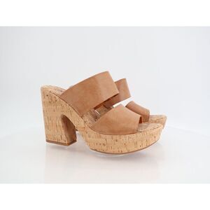 Korks Kork Ease Dezi Sandals Platform Brown Vegan Strappy Chunky Heel Size 10M